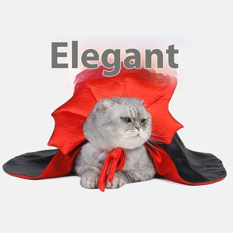 Cute Halloween Pet Costumes Cosplay Vampire Cloak For Small Dog Cat Kitten Puppy