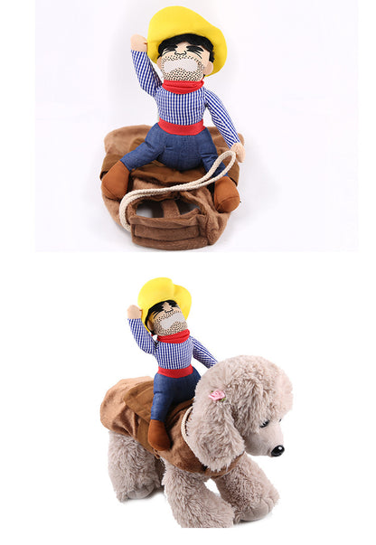 Pet Supplies Horseback Riding Costumes Santa Claus Funny Costumes
