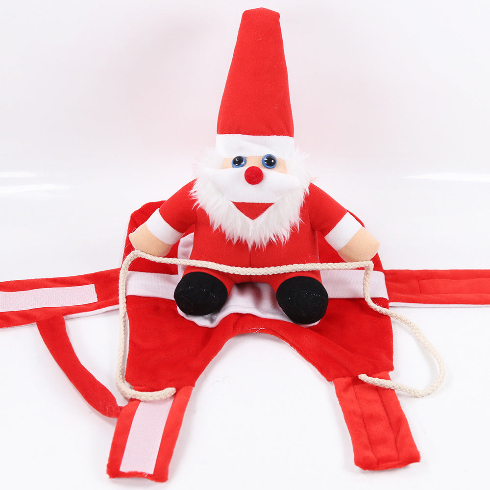 Pet Supplies Horseback Riding Costumes Santa Claus Funny Costumes