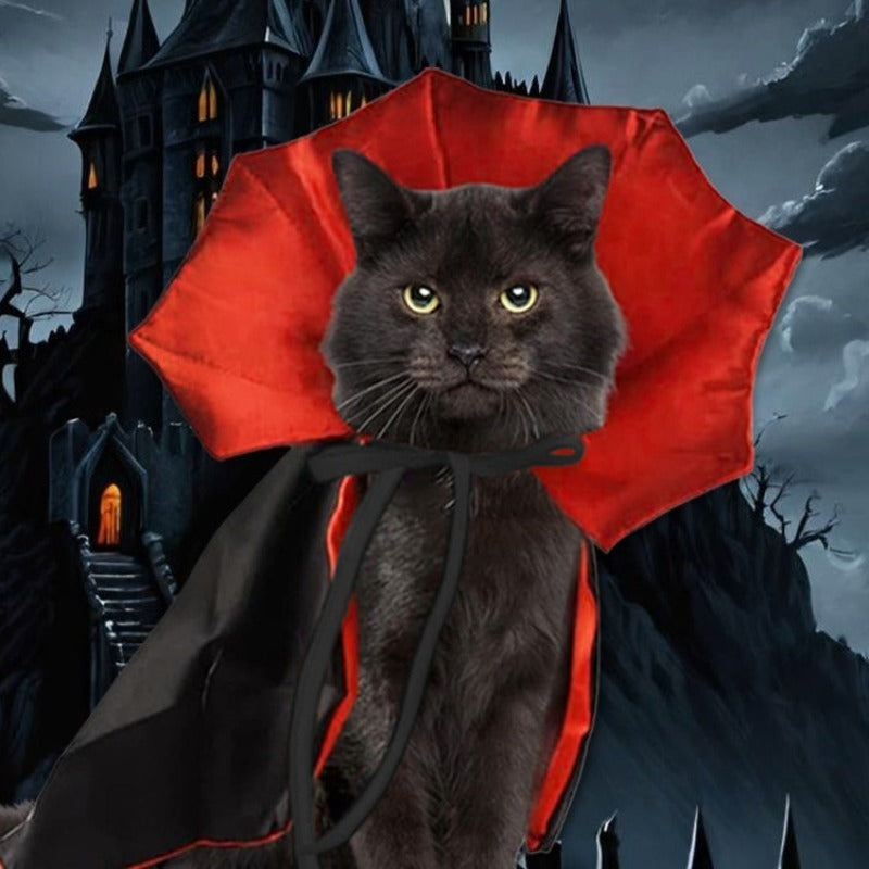 Cute Halloween Pet Costumes Cosplay Vampire Cloak For Small Dog Cat Kitten Puppy