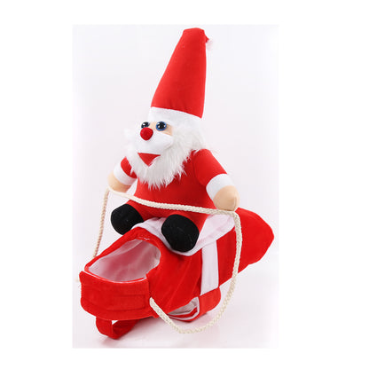 Pet Supplies Horseback Riding Costumes Santa Claus Funny Costumes