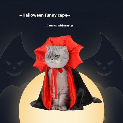 Cute Halloween Pet Costumes Cosplay Vampire Cloak For Small Dog Cat Kitten Puppy